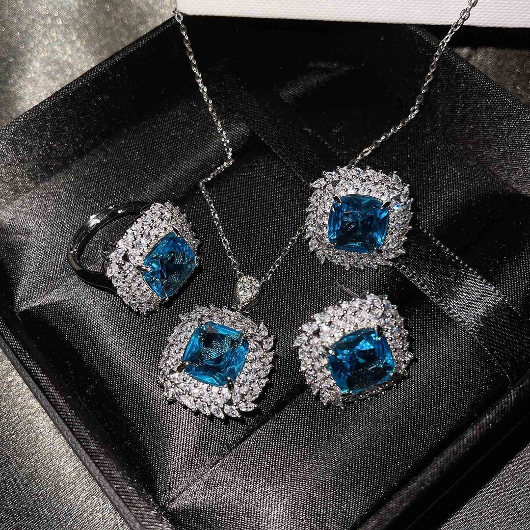 Camila - White Gold Blue Collection
